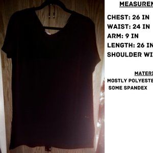 Calvin Klein Womens XL Black Top